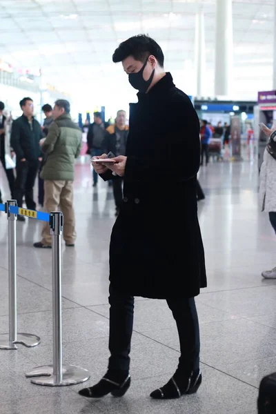 Fan Tao Pai Atriz Chinesa Fan Bingbing Retratado Aeroporto Internacional — Fotografia de Stock