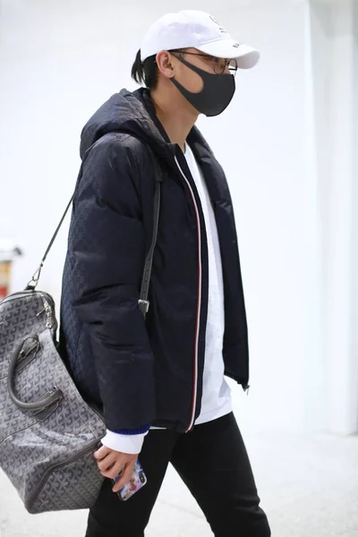 Actor Chino Huang Zitao Más Conocido Como Tao Llega Aeropuerto — Foto de Stock