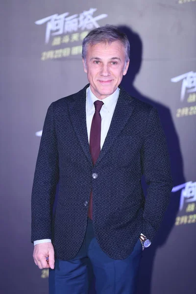 German Austrian Actor Christoph Waltz Arrives Red Carpet Premiere Movie — Stock Photo, Image