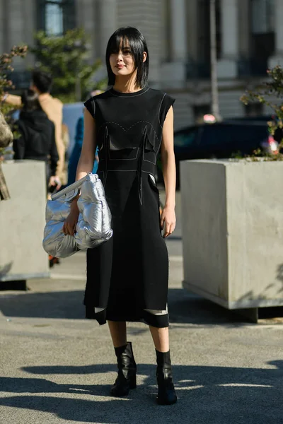 中国の女優 Xin Zhilei パリのファッション週間秋冬の間にパリで描かれています フランス 2019 — ストック写真