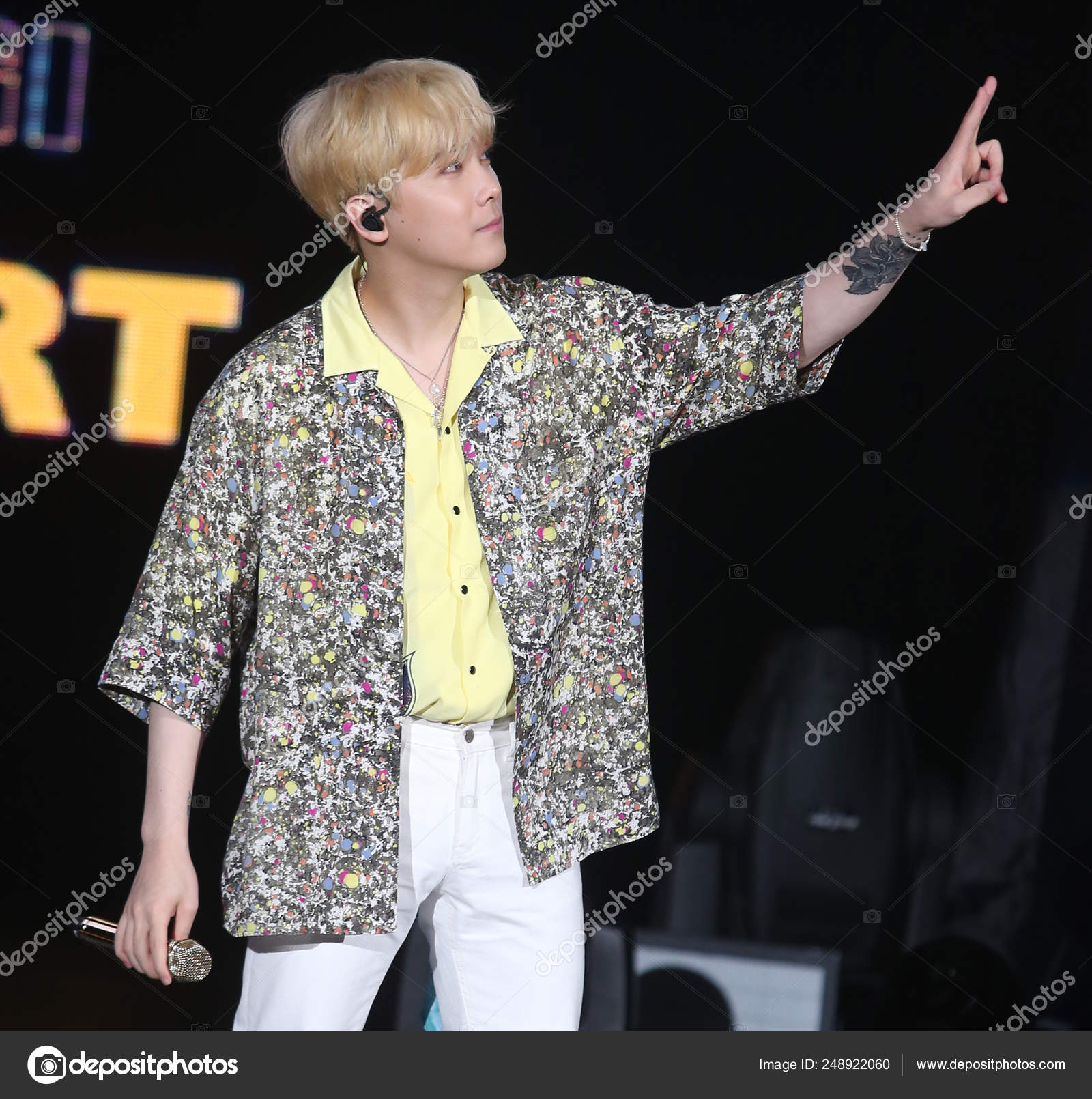 South Korean Singer Actor Park Hoon Former Member South Korean – Stock