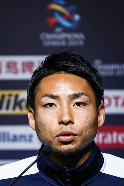 Kobayashi Dari Jepang Kawasaki Frontale Menghadiri Konferensi Pers Sebelum Grup — Stok Foto