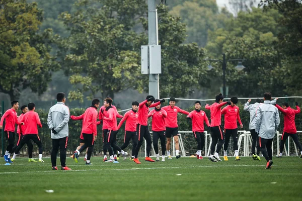 Çin Şangay Sipg Oyuncuları Grubu Japonya Nın Kawasaki Frontale Karşı — Stok fotoğraf