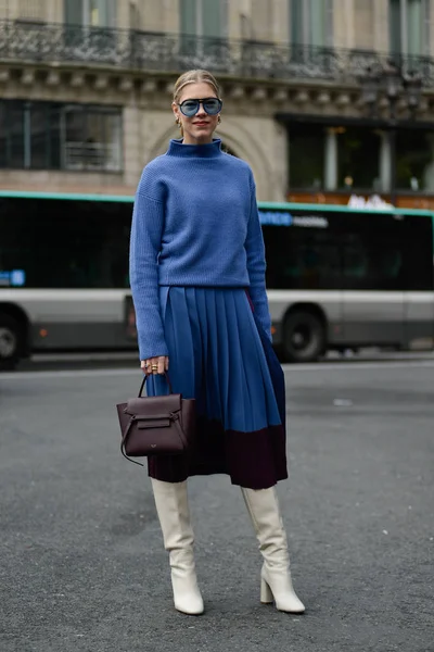 Calça Rua Paris Fashion Week Fall Winter 2019 2020 Paris — Fotografia de Stock