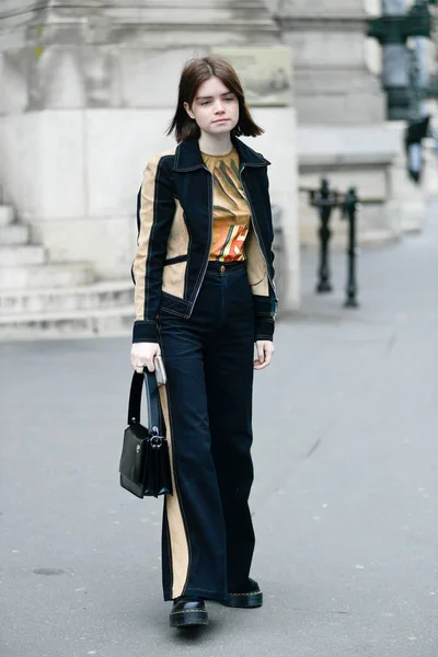 Calça Rua Paris Fashion Week Fall Winter 2019 2020 Paris — Fotografia de Stock