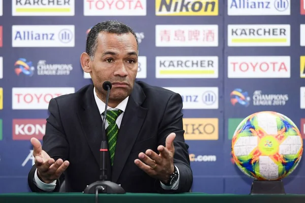 Capo Allenatore Jose Morais Della Jeonbuk Hyundai Motors Partecipa Una — Foto Stock