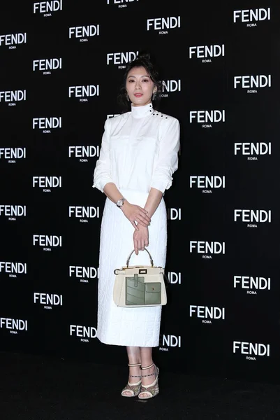 Taiwan Taipei Carina Lau Alyssa Chia Fendi — Foto Stock