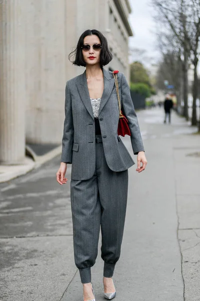 Francie Paříž móda týden Womenswear podzim/zima 2019/2020 — Stock fotografie