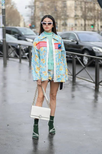 Francie Paříž móda týden podzim/zima 2019/2020 — Stock fotografie
