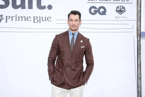 British Model David Gandy Attends Suit Walk Event Taipei Taiwan — Stock Photo, Image