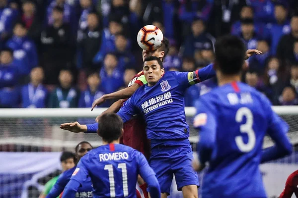 Der Kolumbianische Fußballspieler Giovanni Moreno Rechts Von Shanghai Greenland Shenhua — Stockfoto