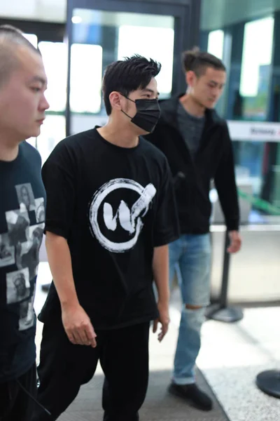 Taiwanees Zangeres Jay Chou Afgebeeld Shanghai Hongqiao International Airport Shanghai — Stockfoto