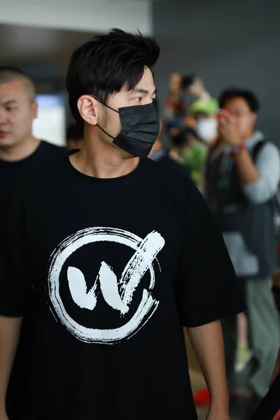 Taiwanees Zangeres Jay Chou Afgebeeld Shanghai Hongqiao International Airport Shanghai — Stockfoto