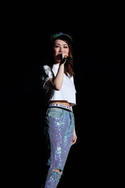 Kínai Shanghai G.E.M. Queen Of szívek koncert — Stock Fotó
