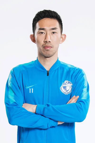 Potret Pemain Sepak Bola Cina Sun Guowen Dari Dalian Yifang — Stok Foto