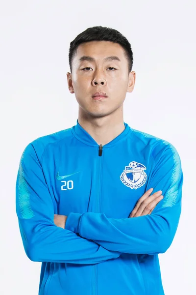 Potret Pemain Sepak Bola Cina Wang Jinxian Dari Dalian Yifang — Stok Foto