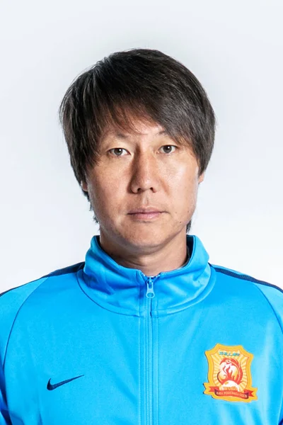 Potret Pelatih Kepala Tie Dari Wuhan Zall Untuk Liga Super — Stok Foto