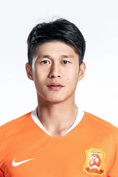 Portret Van Chinese Voetballer Tong Xiaoxing Van Wuhan Zall Voor — Stockfoto