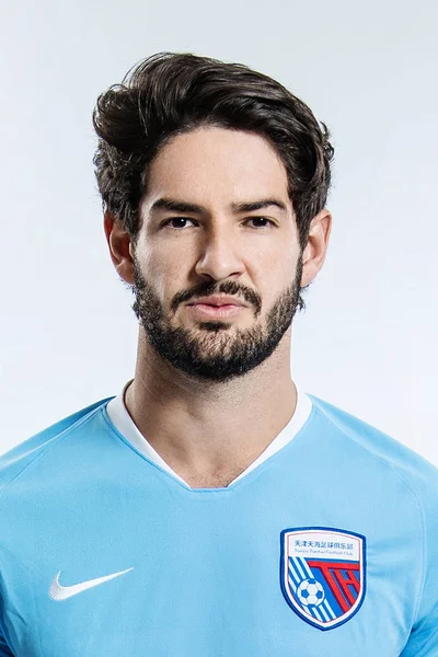 Exclusive Brazilian Football Player Alexandre Rodrigues Silva Known Pato Tianjin — Φωτογραφία Αρχείου