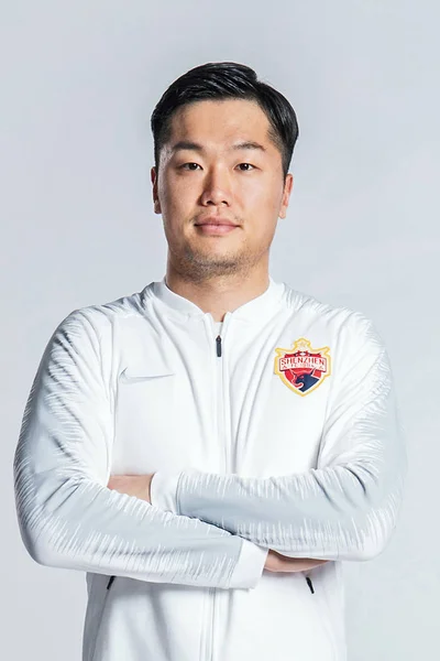 Özel Çin Futbol Oyuncusu Guo Wei Shenzhen 2019 Çin Futbol — Stok fotoğraf