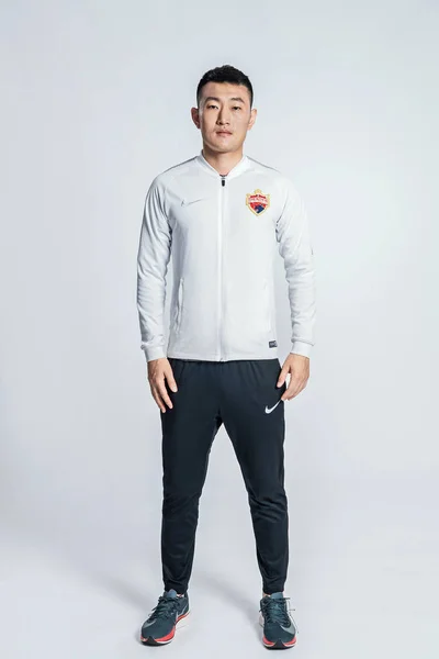 Exklusiva Porträtt Kinesiska Fotbollspelare Zhen Shenzhen För 2019 Kinesiska Football — Stockfoto