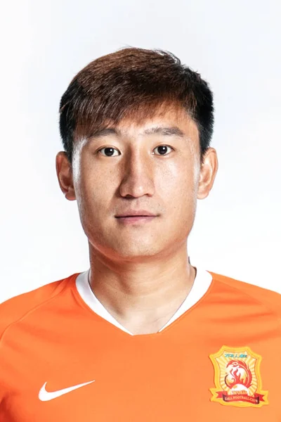 Exklusiva Porträtt Kinesiska Fotbollspelare Liu Wuhan Zsamtliga För 2019 Kinesiska — Stockfoto