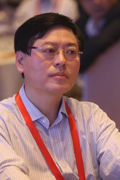 Yang Yuanqing Chairman Ceo Van Lenovo Levert Een Toespraak Tijdens — Stockfoto