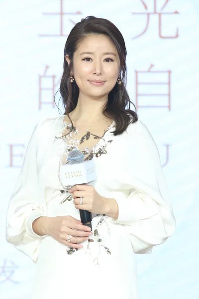 Actrice Taïwanaise Ruby Lin Participe Événement Promotionnel Pour Marque Japonaise — Photo