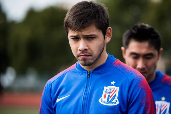 Exclusive Pemain Sepak Bola Paraguay Oscar Romero Dari Shanghai Greenland — Stok Foto