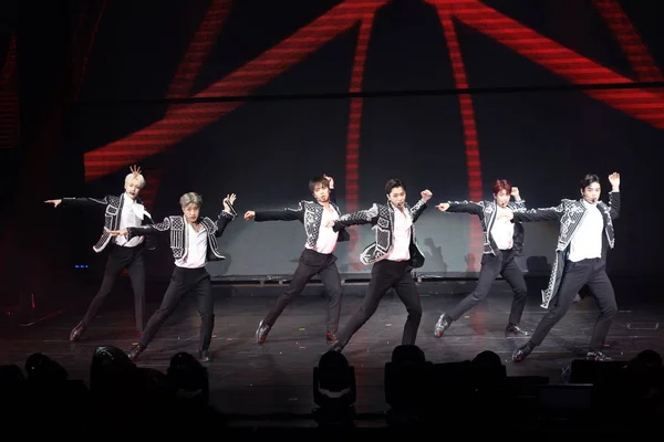 Members South Korean Boy Group Astro Perform 2Nd Astroad Taipei — Stock Photo, Image