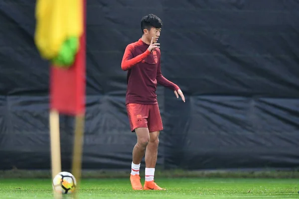 Liu Yang Dari Tim Nasional Sepak Bola Pria Tiongkok Mengambil — Stok Foto