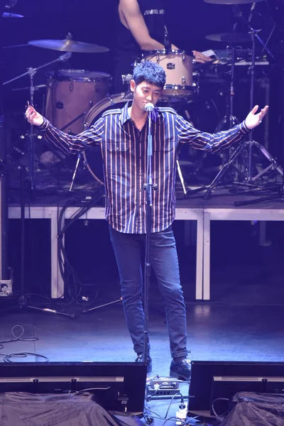 Sydkoreansk Sångare Och Skådespelare Jung Joon Ung Utför Sin Konsert — Stockfoto