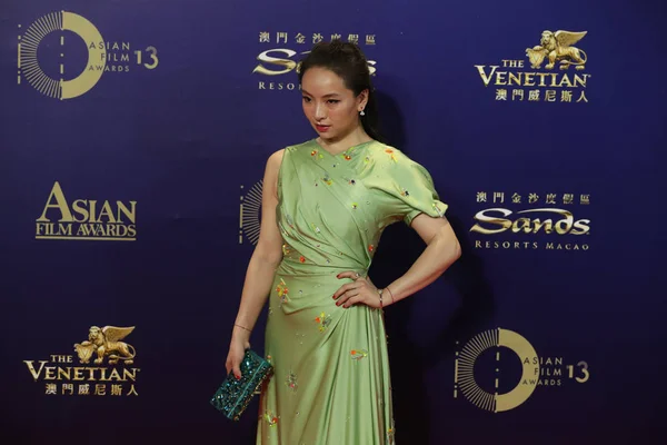 Kinesiska Skådespelerskan Chloe Maayan Anländer Röda Mattan För Asiatisk Film — Stockfoto