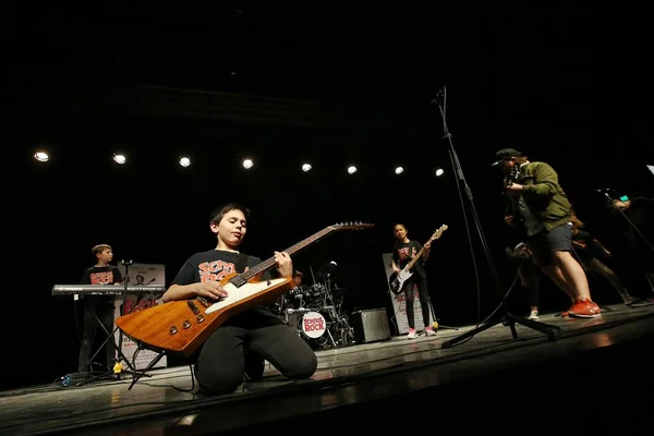Escena Escuela Rock Musical Beijing Tianqiao Performing Arts Center Beijing — Foto de Stock