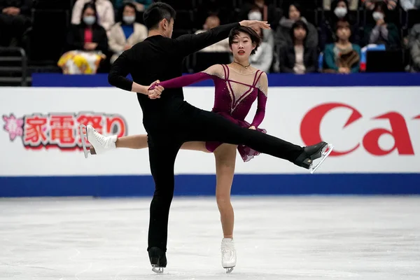 日本埼玉 2019 Isu 世界フィギュア スケート選手権 — ストック写真