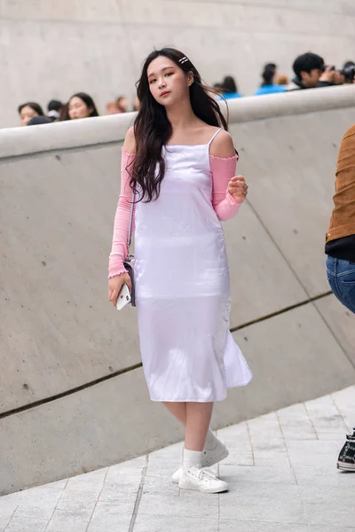 COREA DEL SUR 2019 FALL / WINTER SEOUL FASHION SEMANA — Foto de Stock