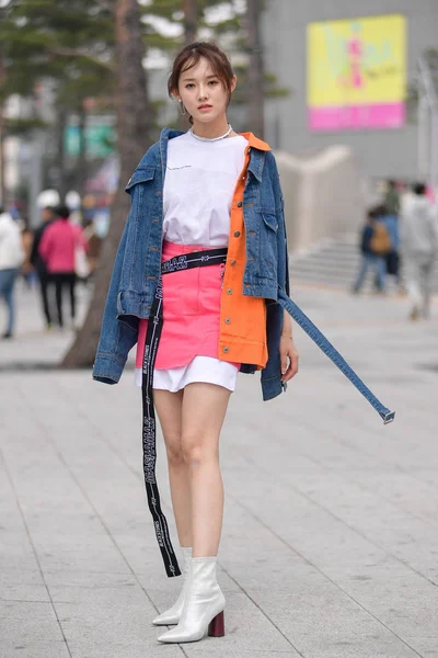 Südkorea 2019 Herbst / Winter seoul fashion week — Stockfoto