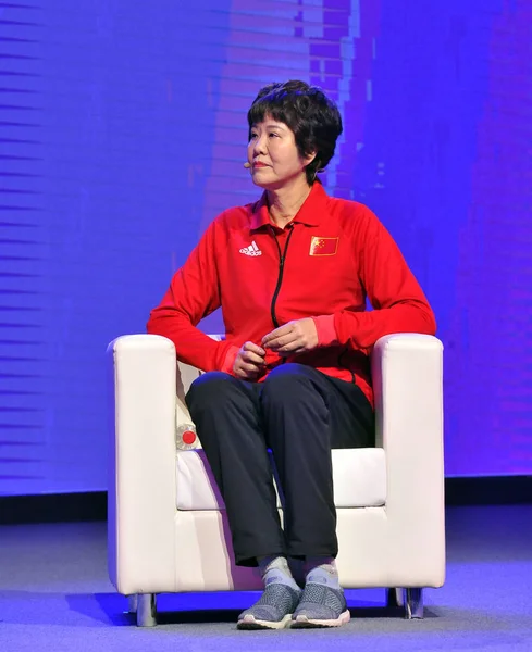 Главный Тренер Женской Сборной Китая Волейболу Дженни Ланг Лэнг Пин — стоковое фото