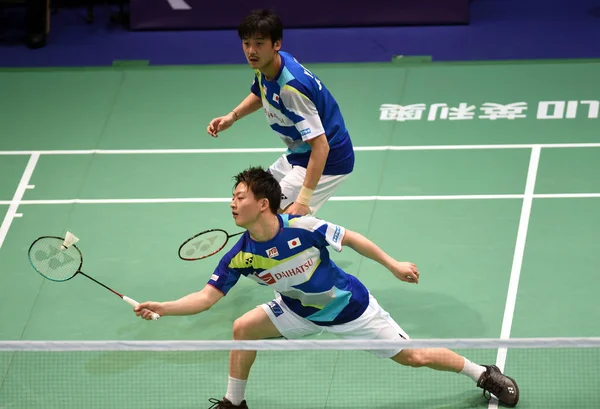 China hong kong asia tong yun kai cup 2019 badminton mixed team — Stockfoto