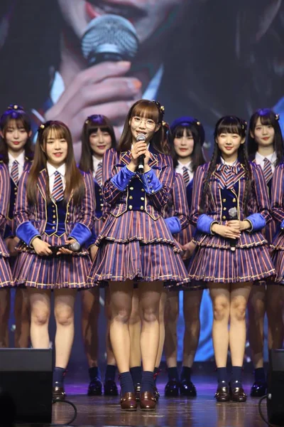 Çin Kız Idol Grup Akb48 Team Üyeleri Şanghay Ilk Hayran — Stok fotoğraf
