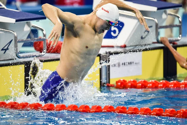 Chinees Zwemmen Olympische Kampioen Sun Yang Provincie Shandong Maart 2019 — Stockfoto