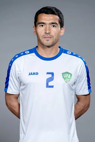 Πορτρέτο Του Akmal Shorahmedov Του Ουζμπεκιστάν Εθνική Ομάδα Ποδοσφαίρου Για — Φωτογραφία Αρχείου