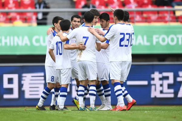 China Cup Uruguay Vs Uzbekistán — Stock fotografie