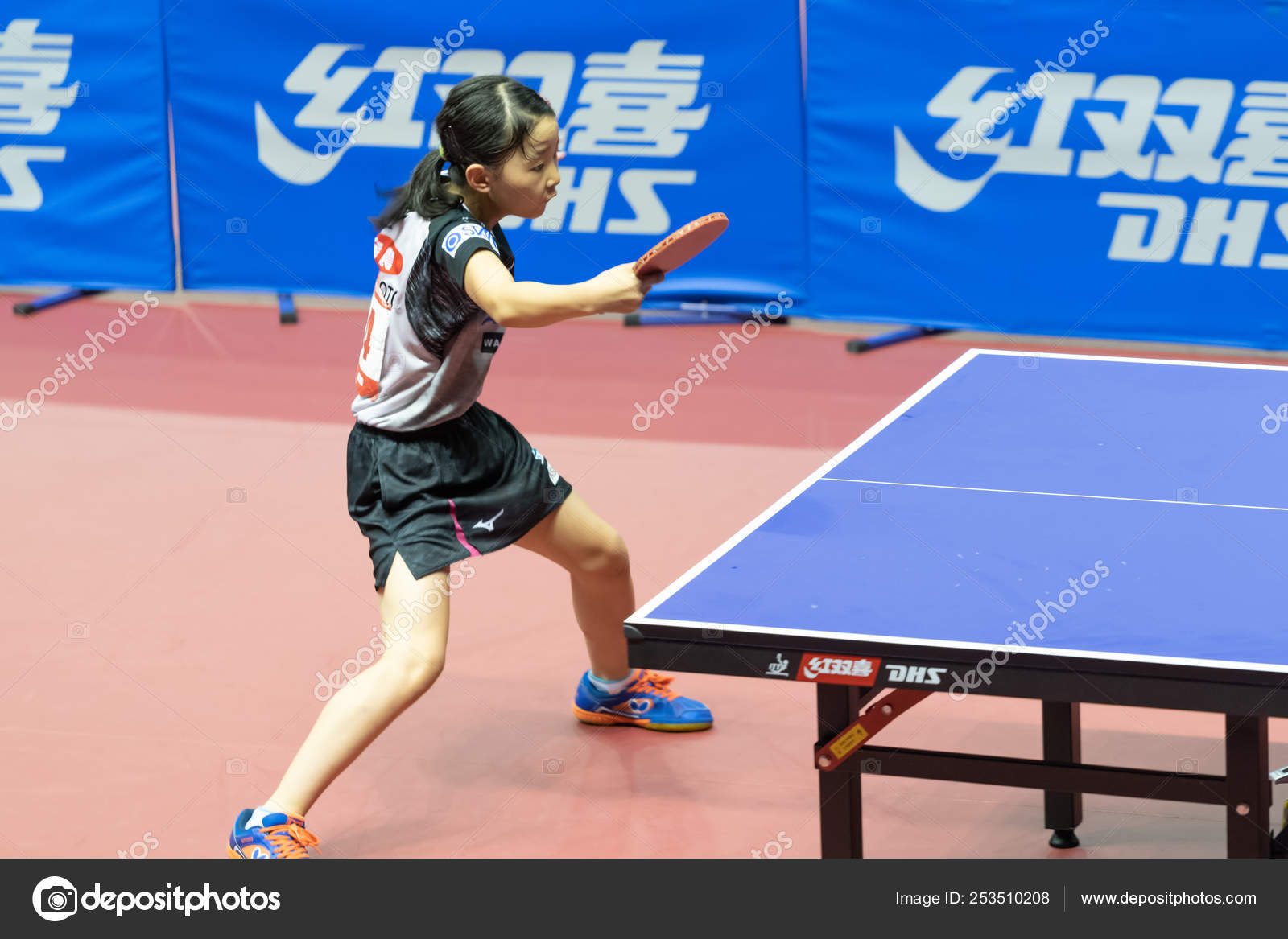 Miwa Harimoto Japan Competes Junior Girls Singles Match 2018 China