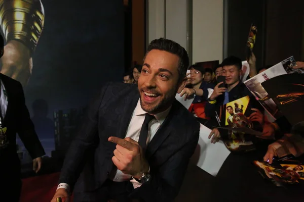 アメリカの俳優 歌手ザカリー レヴィに出席彼の ジャーン 北京で映画のプレミア イベント 2019 — ストック写真