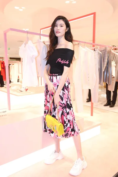 Chinese Model Sui Attends Pinko Brand Event Beijing China March — Stock Photo, Image