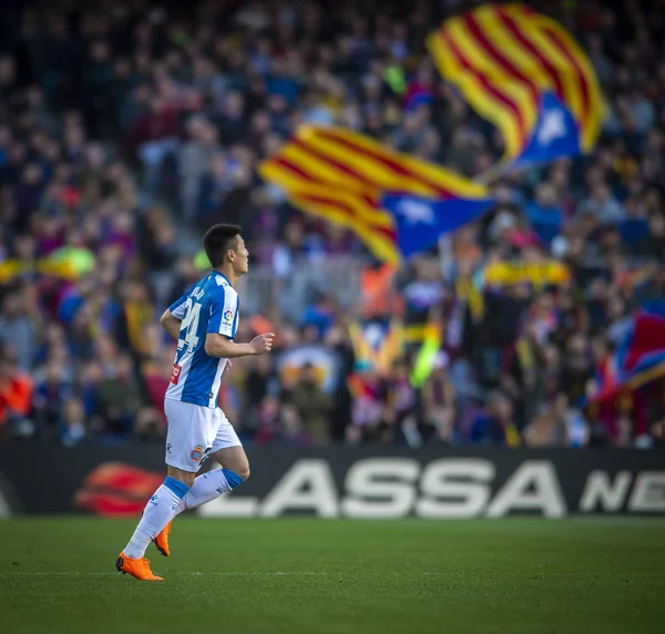 スペインバルセロナラ・リーガFcバルセロナV RCD Espanyol — ストック写真