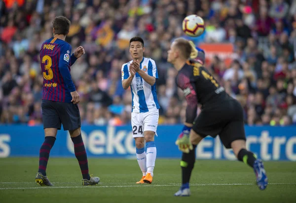 Ισπανία Barcelona La Liga Fc Barcelona Vs Rcd Espanyol — Φωτογραφία Αρχείου