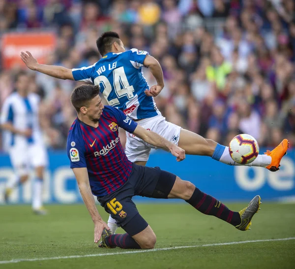 Hiszpania Barcelona La Liga Fc Barcelona vs Rcd Espanyol — Zdjęcie stockowe