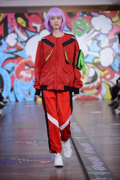 Çin Beijing moda hafta sonbahar/kış 2019 — Stok fotoğraf